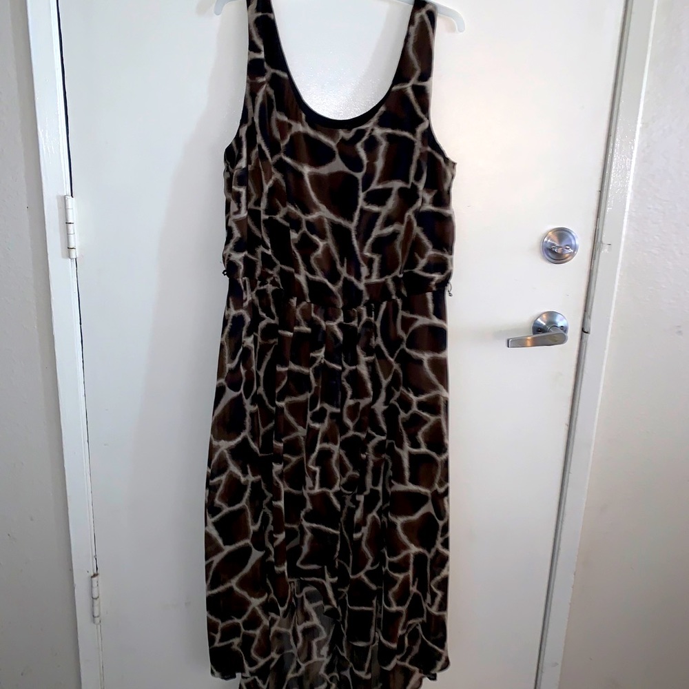 Giraffe Print MSK Dress
